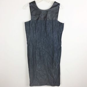 Ralph Lauren | Navy Leather Accent Dress - H4